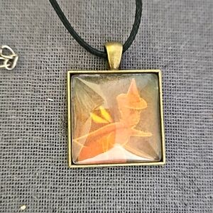 Vintage Disney 1947 Sleeping Beauty Fairy  necklace OOAK childrens book Aurora